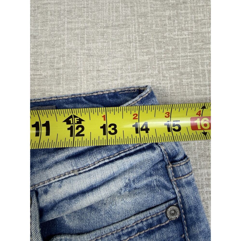 BKE Aiden Men’s Jeans 30R Bootleg Light Wash Distressed Stretch Denim - Picture 8 of 11
